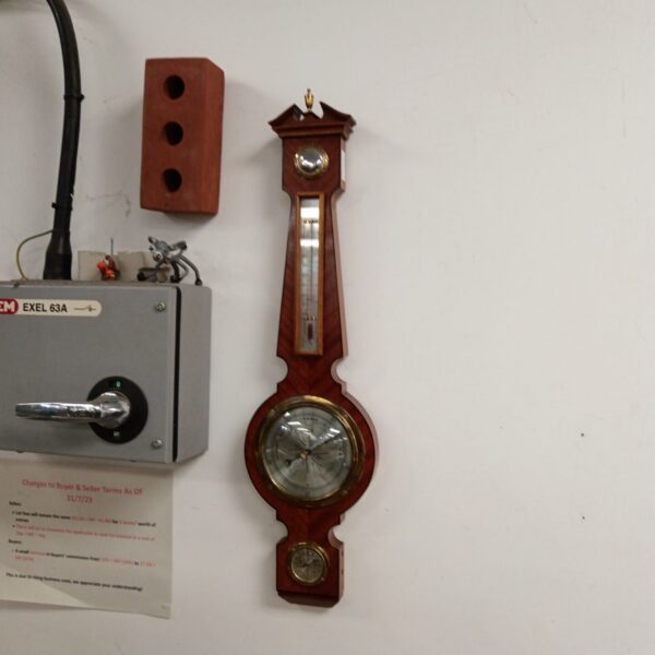 Antique Oc Anchor wall barometer, vintage weather instrument for home decor.