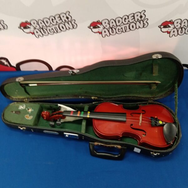 Antique child's violin by Joseph hauer in a hard case.