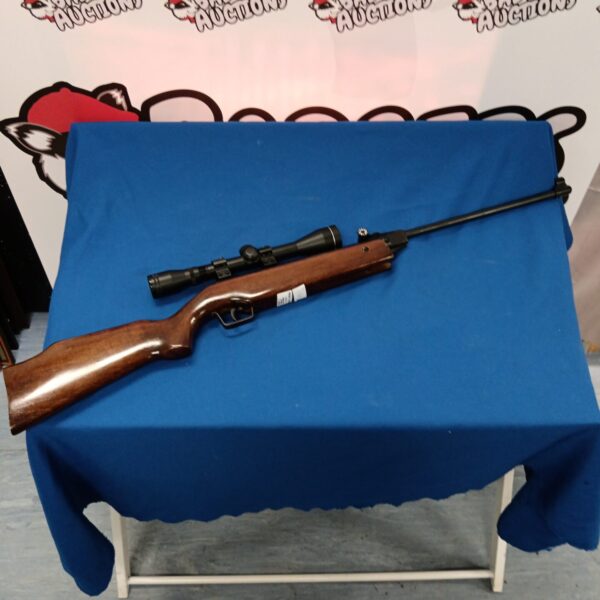Vintage Cometa 100 .22 air rifle with Webley scope for sale.