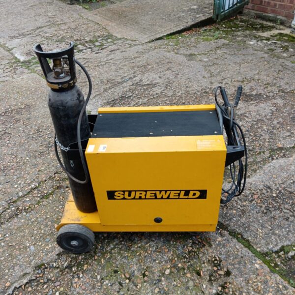 Used Sureweld Monomig 151 welder with gas cylinder connection.