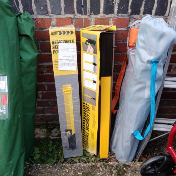 Pair of Maypole removable security posts in used condition.