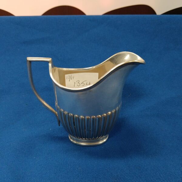 Antique Edwardian silver plate milk jug by William Hatton & Son.