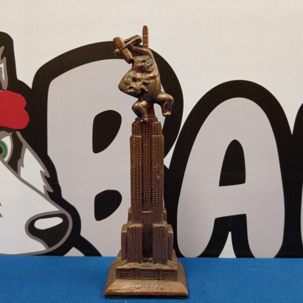 Vintage King Kong ornament atop Empire State Building