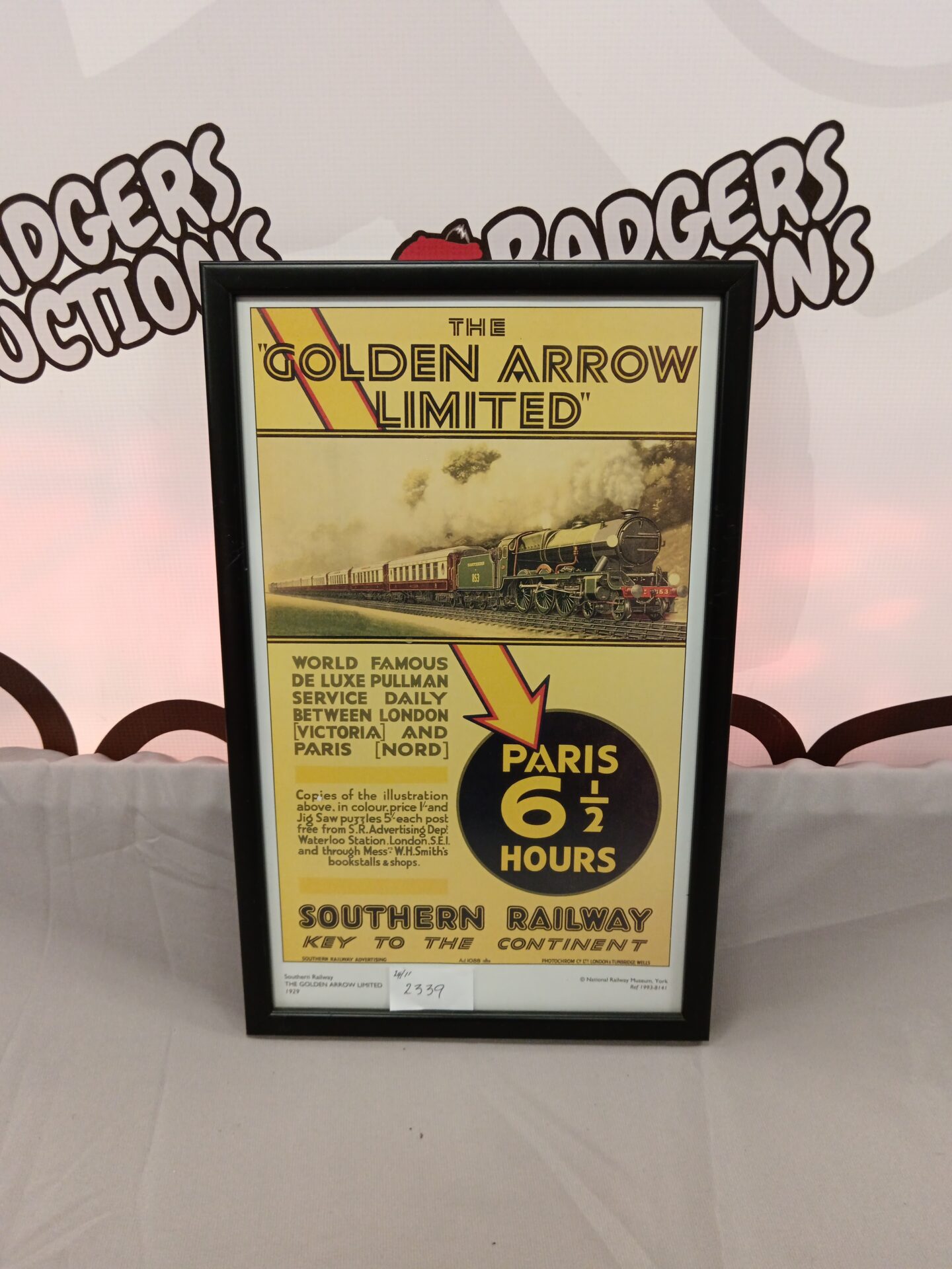 729 National railway museum the golden arrow limited framed print
