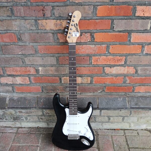 Black Rock Jam electric guitar for beginners, musical instrument.