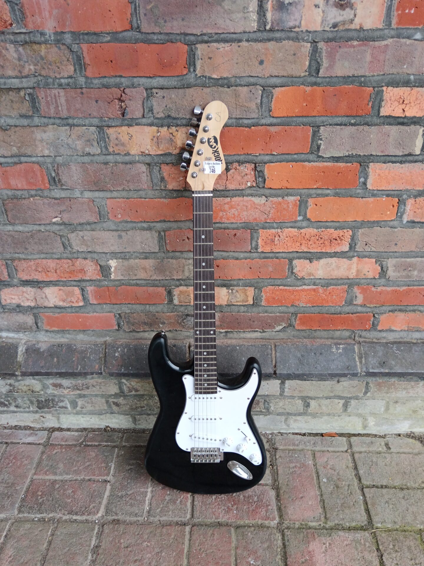 746 Black rock jam electric guitar
