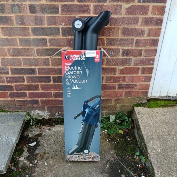 Spear & Jackson electric garden blower in used condition.