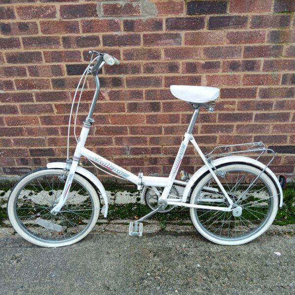 Vintage Challenge folding bike in a retro style.
