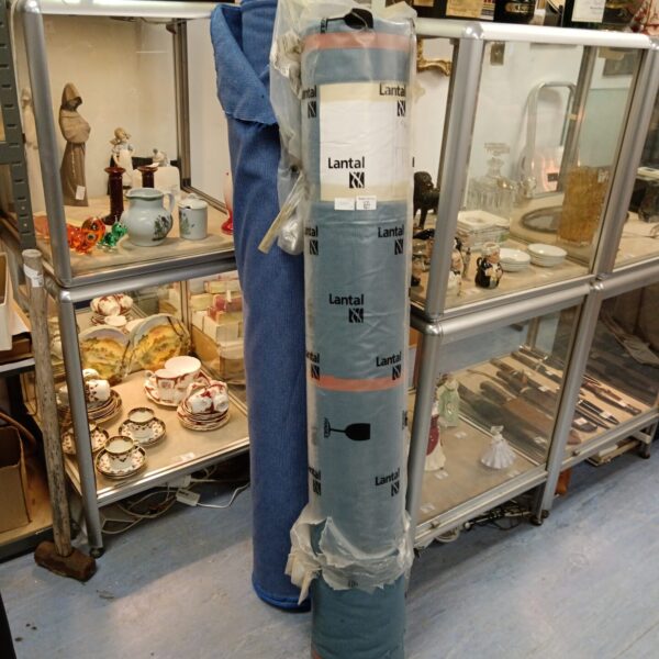 Two rolls of vintage Lantal upholstery fabric for British Airways seating.