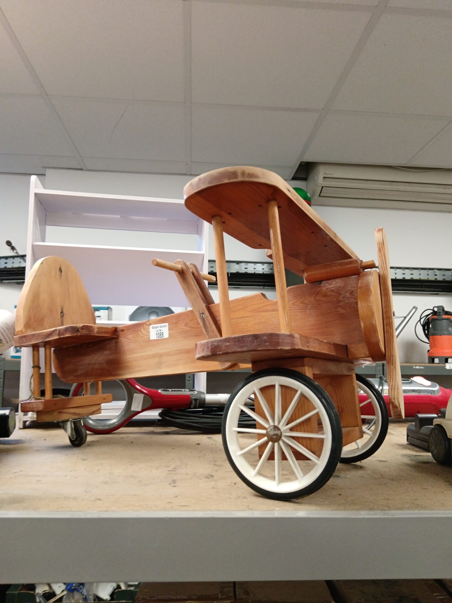 1088 Wooden child’s ride on plane