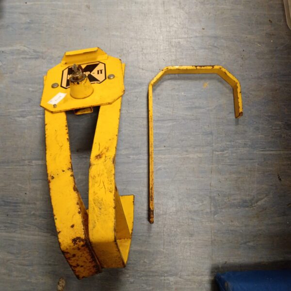 Yellow Klamp It car wheel clamp for vehicle security.