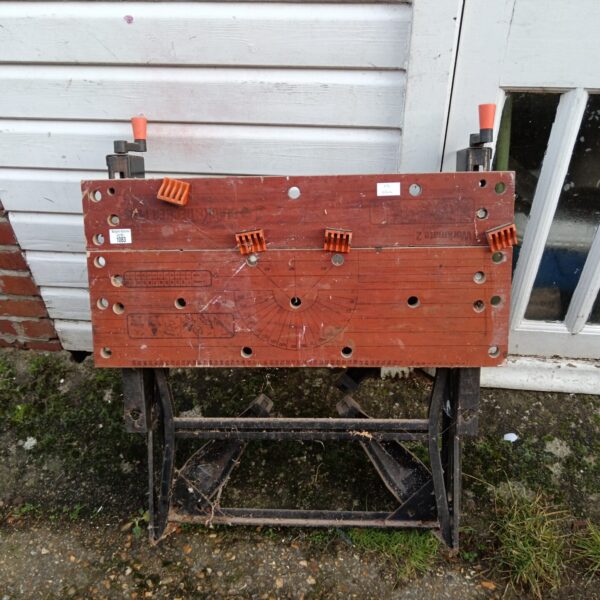 Vintage Black & Decker Workmate bench for DIY projects.