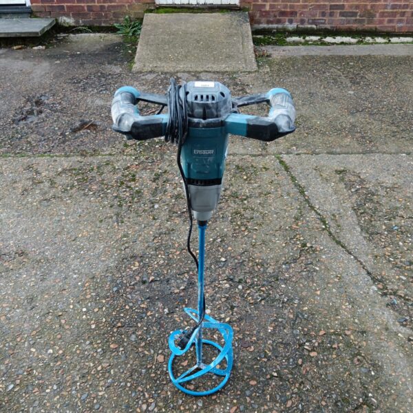 Used Erbaur plaster mixer for blending cement and plaster.
