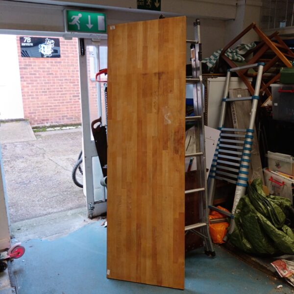 Solid wood worktop for kitchen or DIY projects.