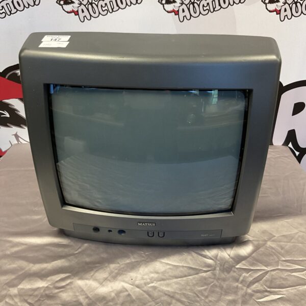Vintage Matsui 14 inch CRT television for collectors.