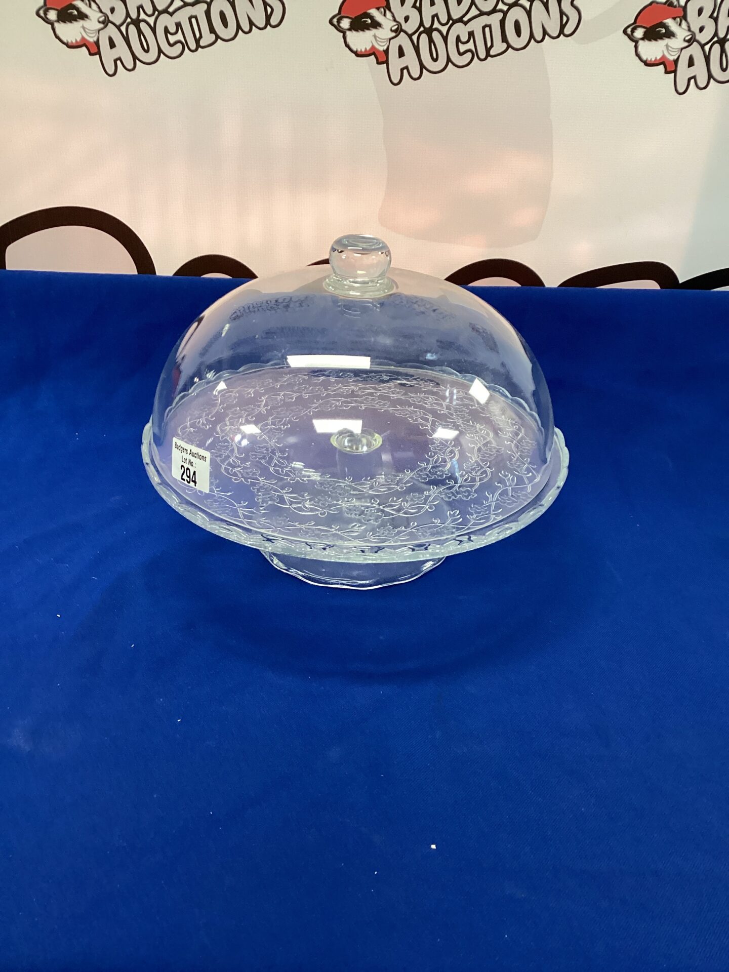 294 Glass Cake Cloche