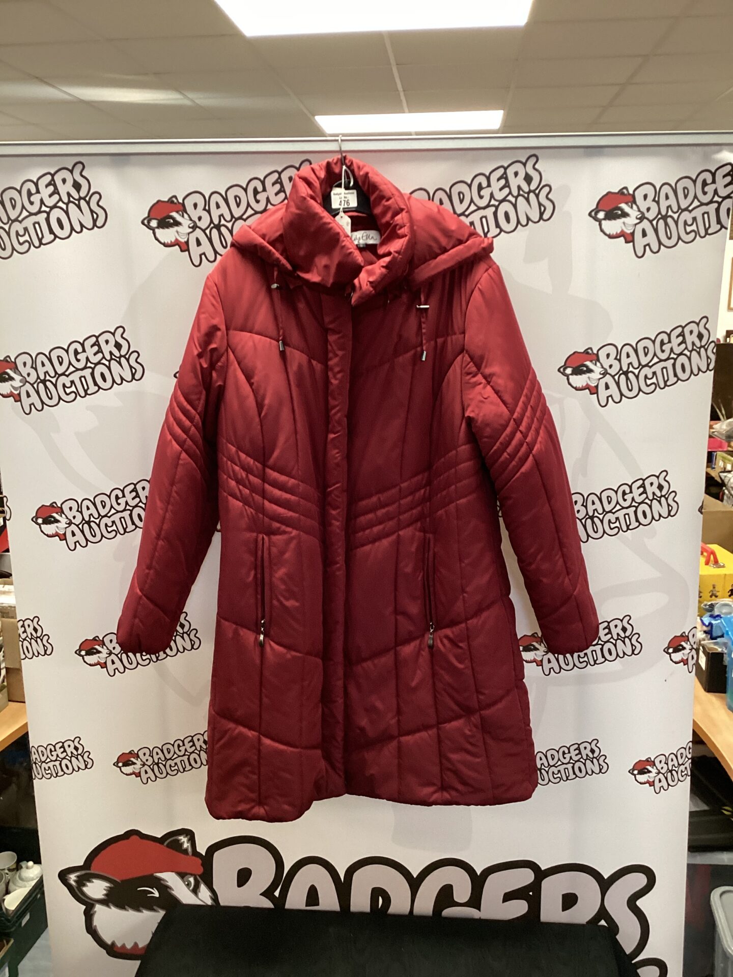 511 Lily ella burgundy coat size 16