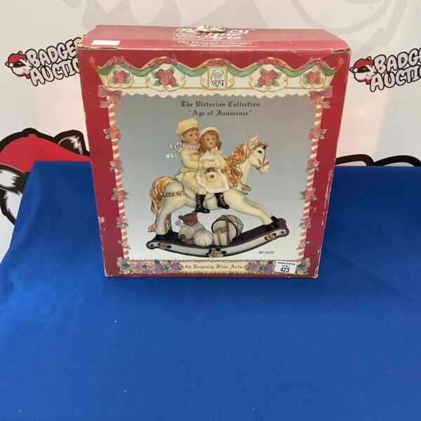 Regency Fine Arts Victorian Collection rocking horse figurine.