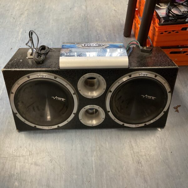 Vibe car subwoofer system with American Legacy LA-688 amplifier.