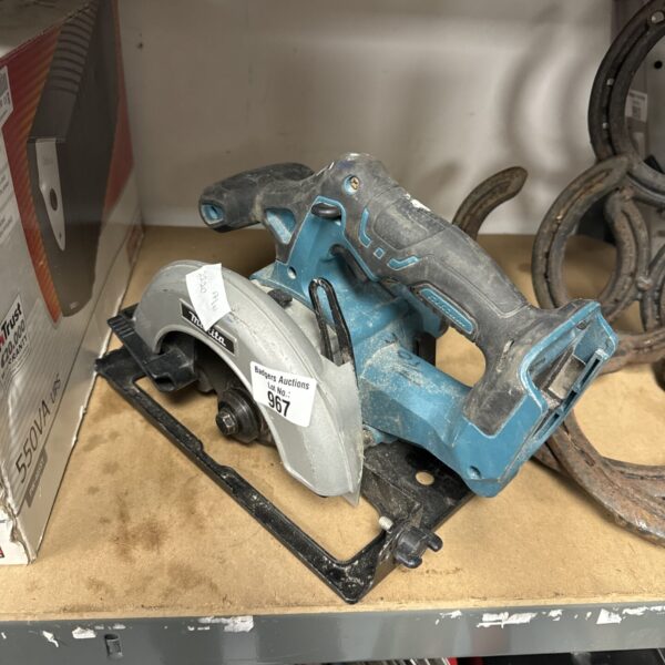 Makita DHS680Z cordless circular saw body, untested power tool.