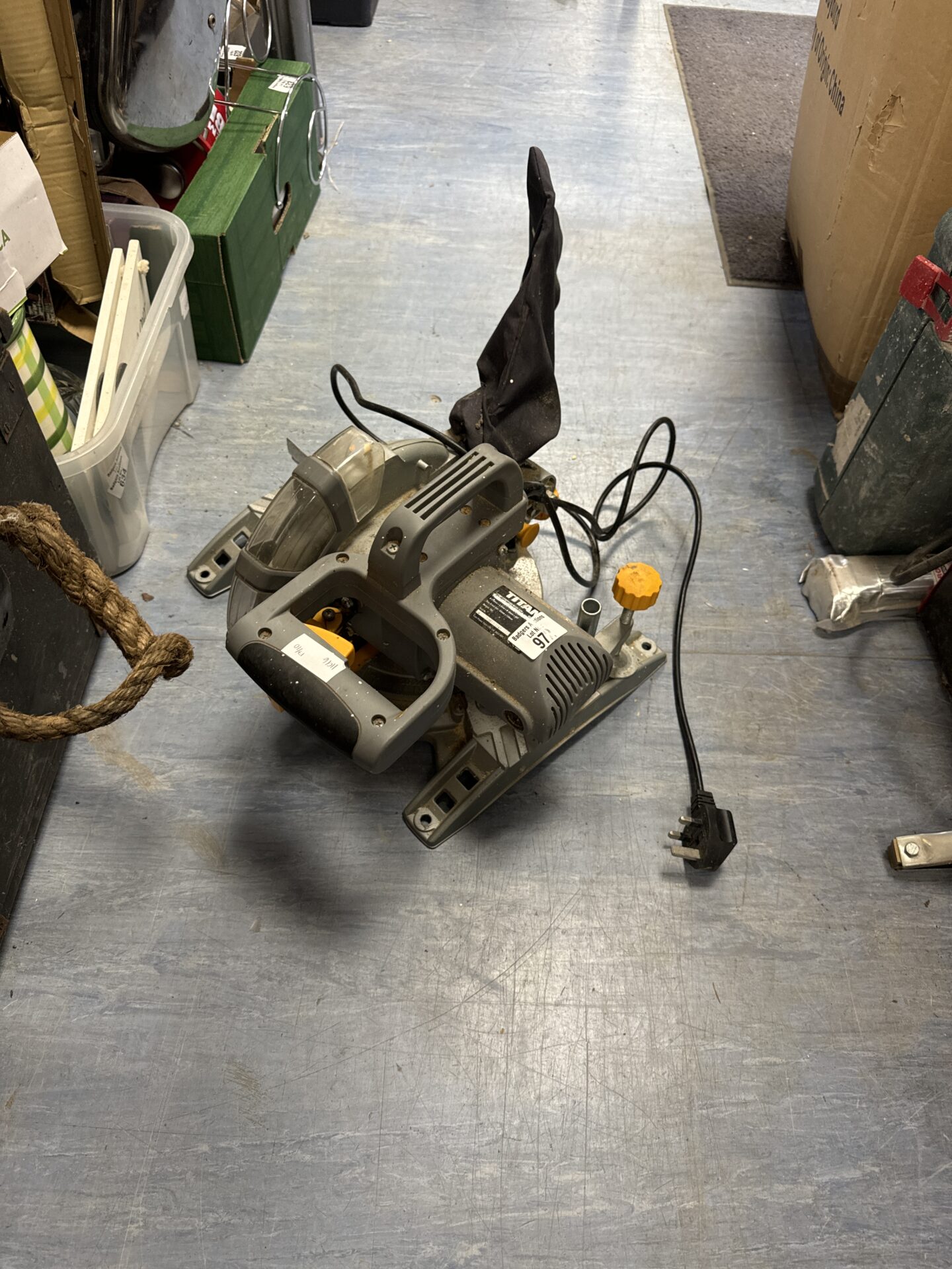 972 Titan 210mm mitre saw – working