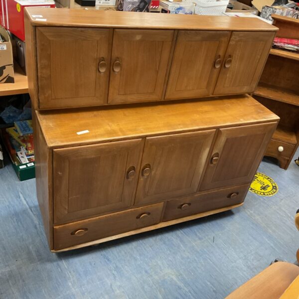 Vintage Ercol Golden Dawn sideboard in beech and elm.