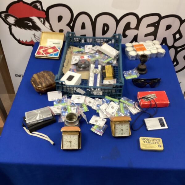 Mixed curios lot featuring vintage BOAC playing cards and ephemera.