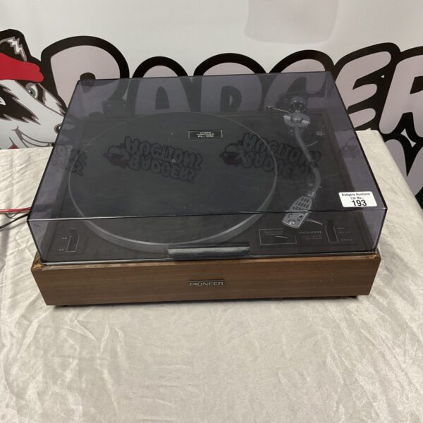 Vintage Pioneer PL-120 stereo turntable for vinyl records.