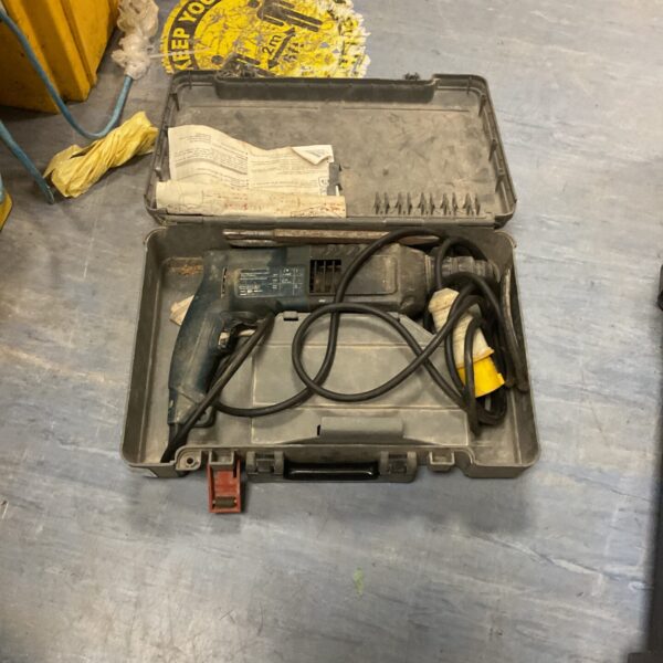 Vintage Bosch 110v impact drill in its original carry case.
