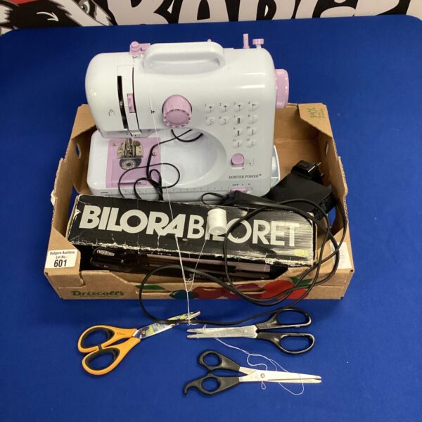 Vintage Donyer Power sewing machine with Bilora Biloret tripod.