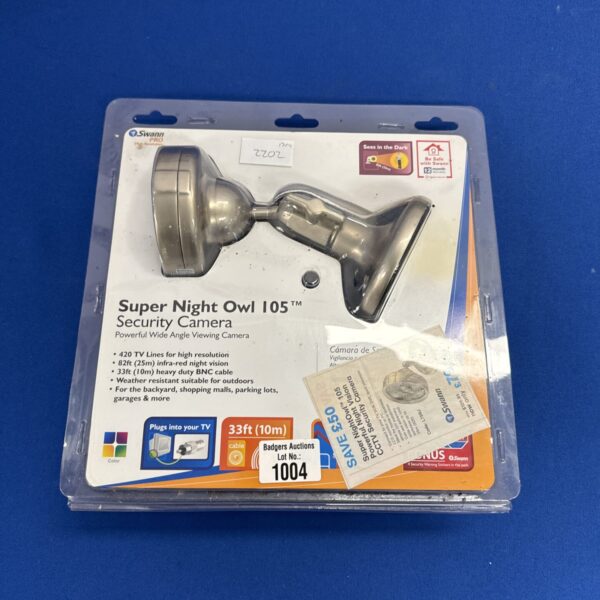 Swann Super Night Owl 105 security camera for home surveillance.