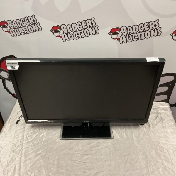 Black Technika 21 inch flatscreen television for collectors.