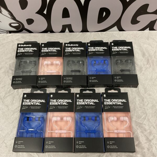 Bulk lot of Skullcandy headphones for collectors and audio enthusiasts.