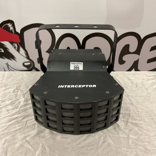 Equinox Interceptor DJ lighting fixture for stage and club use.