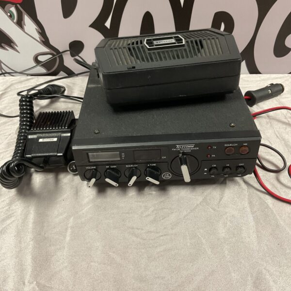 Vintage Telecomm TC-9000 CB transceiver radio in used condition.