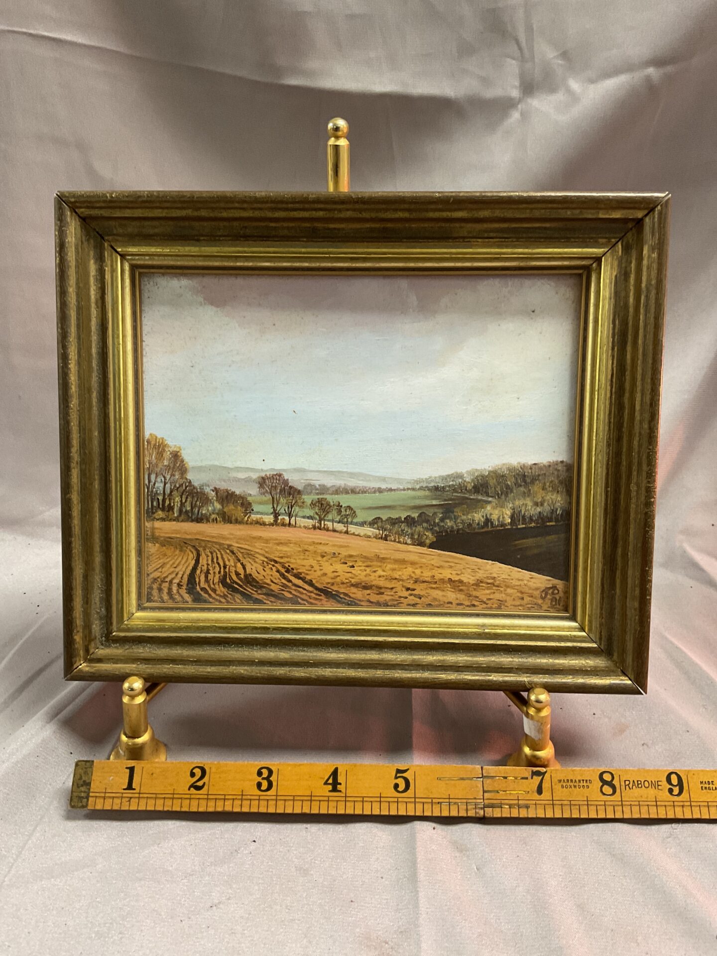 901 j dellemore oil on board titled rolling hills in the chilterns