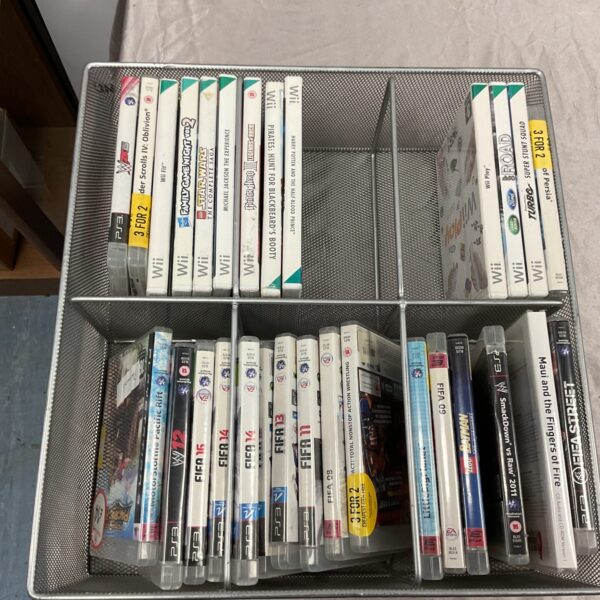 PlayStation 3 and Wii games lot for collectors and retro gaming.