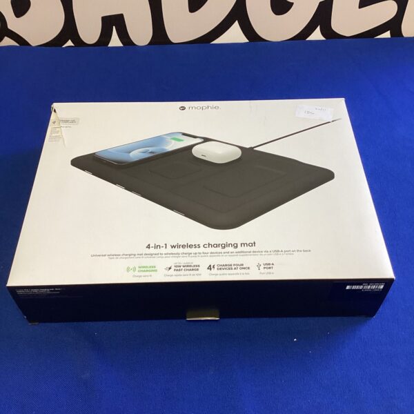 Mophie 4-in-1 wireless charging mat for multiple devices.