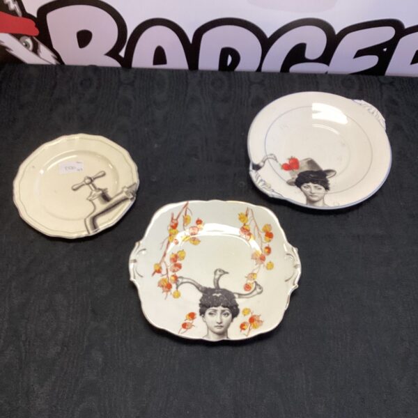 Vintage Alfred Meakin collectable plate with character portrait.