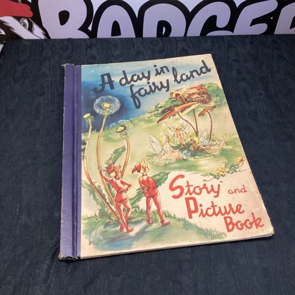 Colourful vintage story and picture book, "A Day in Fairy Land".