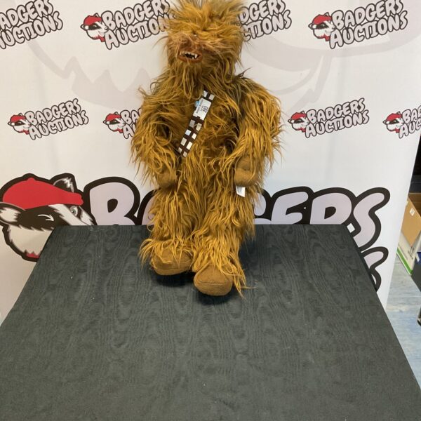Vintage Star Wars Chewbacca doll, a collectible Wookiee character.