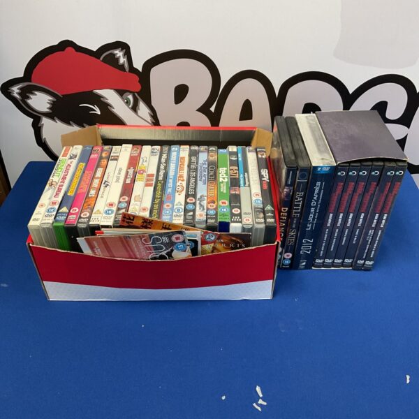 DVD collection lot including Bear Grylls and disaster movies.