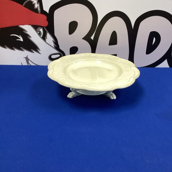 Antique 1877 Wedgwood cake plate with floral design.