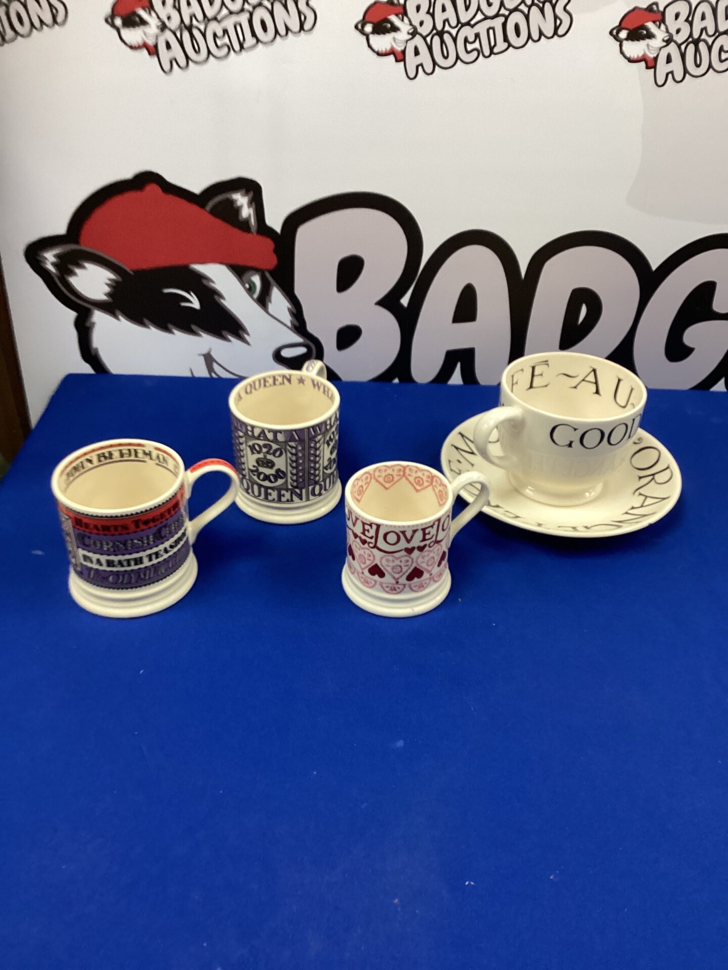 299 Large Bridgewater Coffee Cup plus other mugs