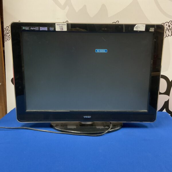 Teac 22 inch flatscreen television set in used condition.
