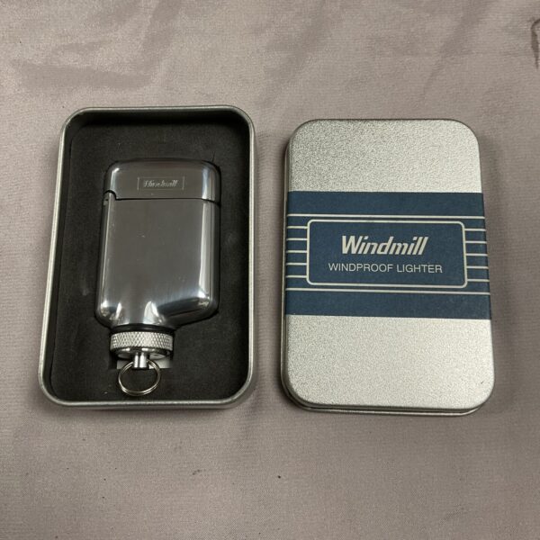 New windproof metal lighter with a sleek design.