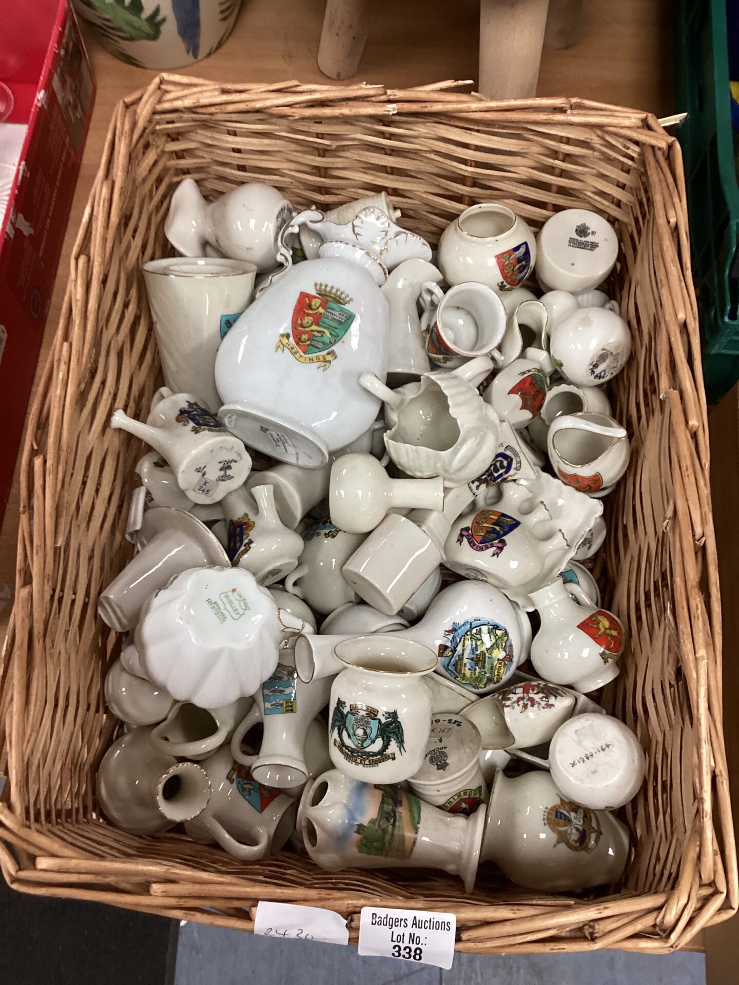 338 Large quantity of porcelain crested ware inc shelley and arcadian