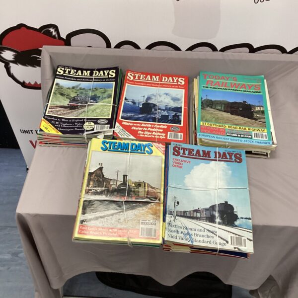 Collection of vintage Steam Days railway magazines.