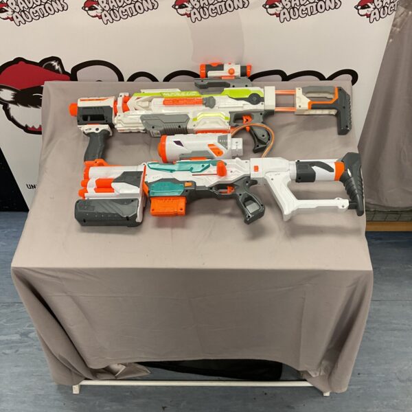 Nerf Tri-Strike modular blaster toy gun for collectors.