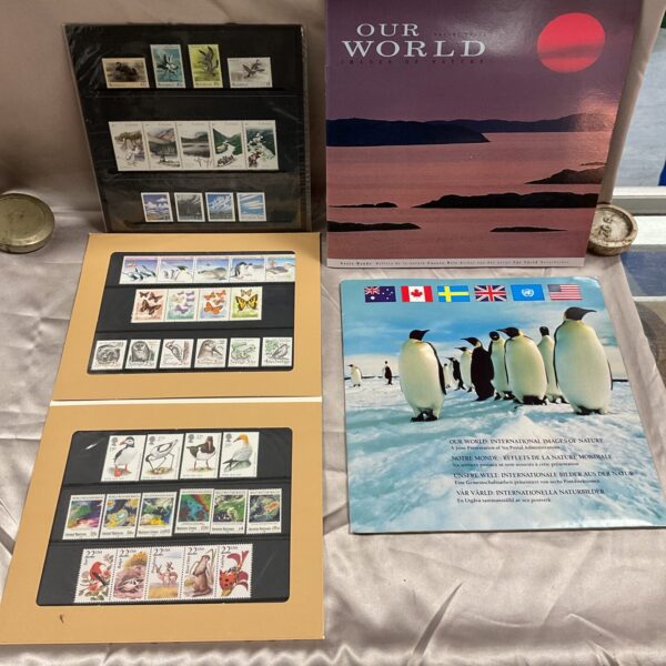 Two Our World International Images of Nature stamps for collectors.